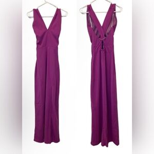 NWT Lulus Magenta Sleeveless Maxi Dress XS